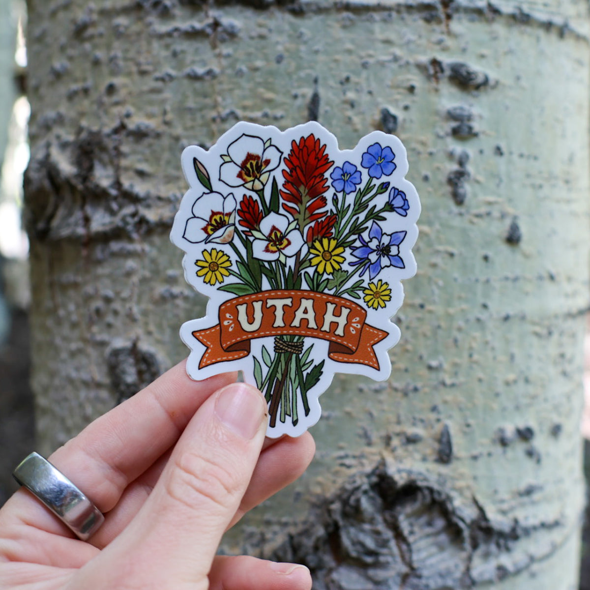 Utah Wildflower Bouquet Sticker