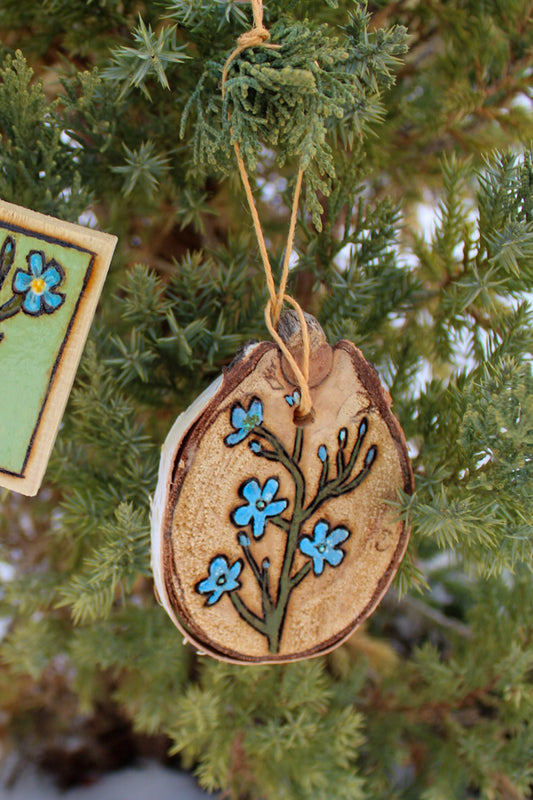 Blue Flax Ornament