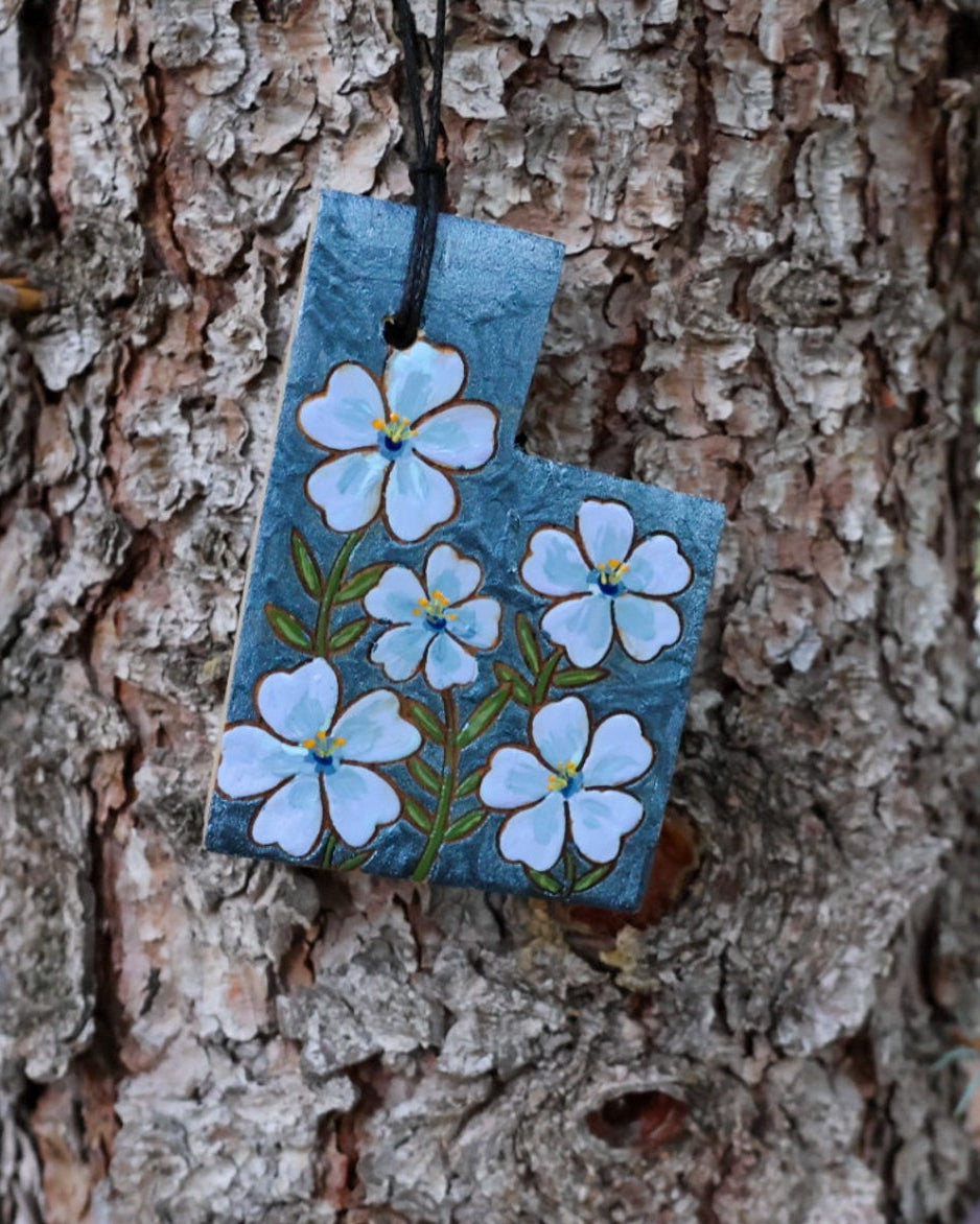 Blue Flax Utah Ornament