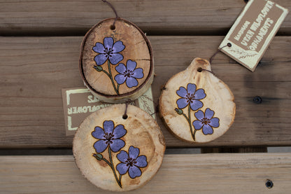 Sticky Purple Geranium Ornament
