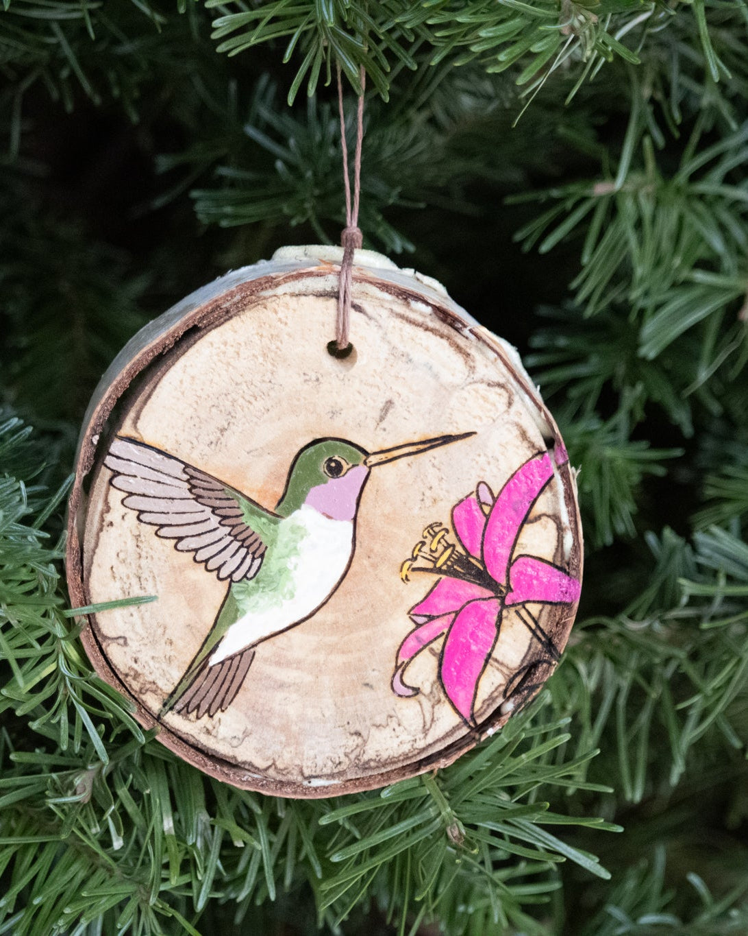 Broad-Tailed Hummingbird Ornament