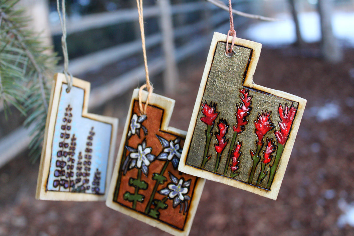 Indian Paintbrush Utah Ornament