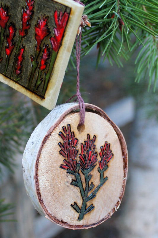Indian Paintbrush Ornament