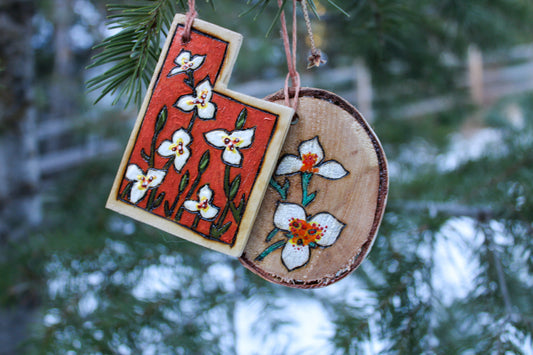 Sego Lily Utah Ornament
