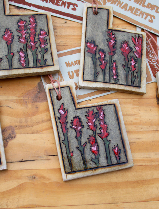 Indian Paintbrush Utah Ornament